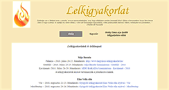 Desktop Screenshot of lelkigyakorlat.hu